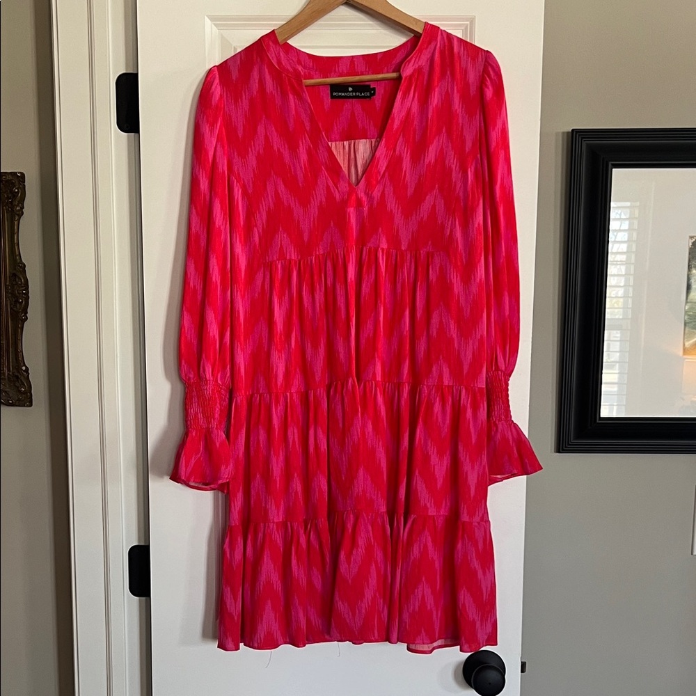 Tickernuck Pomander Place Ikat Dress Sz M